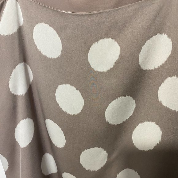 Theory Silk Large Dot Print Cami Size L - Picture 4 of 6